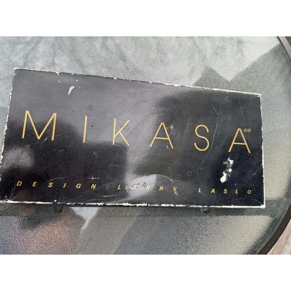 NIB VTG Mikasa Waldorf Steak Knife Set 4 Piece‎ Ivory Silver Japan Unused